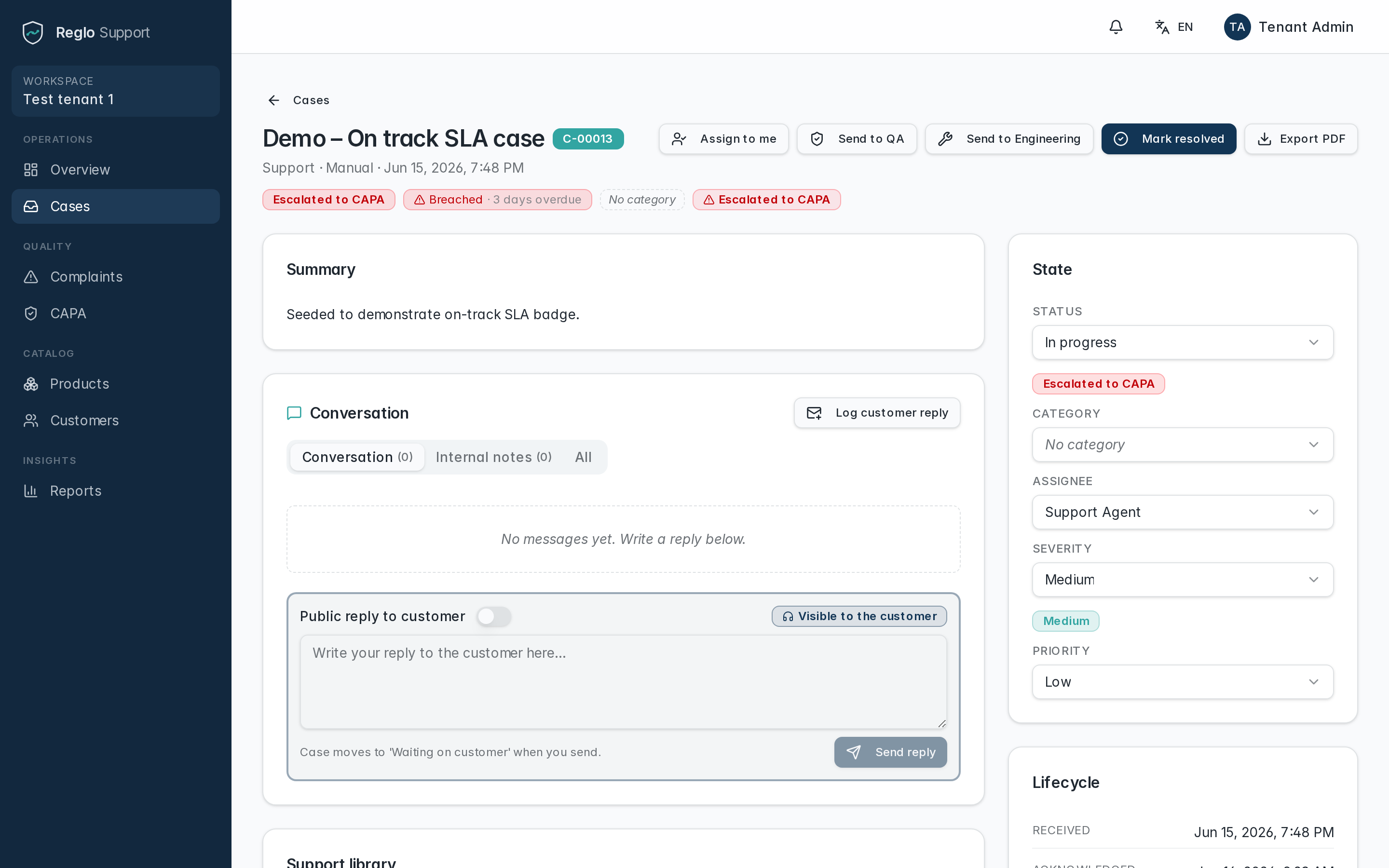 Agent troubleshoots with full context